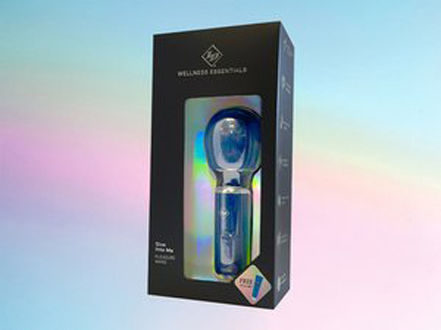 I.D. Lubricants Give Into Me Pleasure Wand – Blue – Multi-Function Rechargeable Massager
