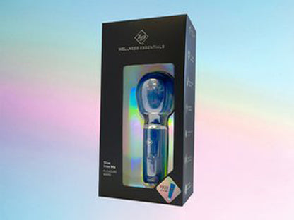 I.D. Lubricants Give Into Me Pleasure Wand – Blue – Multi-Function Rechargeable Massager