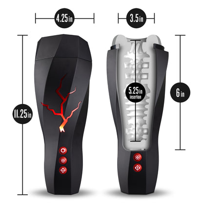 Blush M for Men Storm Masturbator Cup with 7 Vibration Functions - White