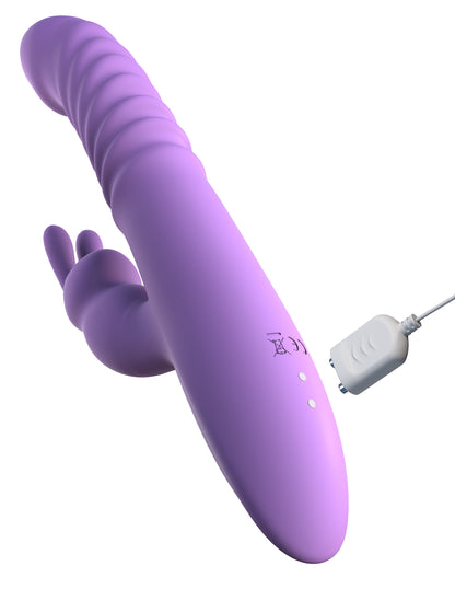 Pipedream Her Thrusting Silicone Rabbit – Purple – Multi-Function Vibrator