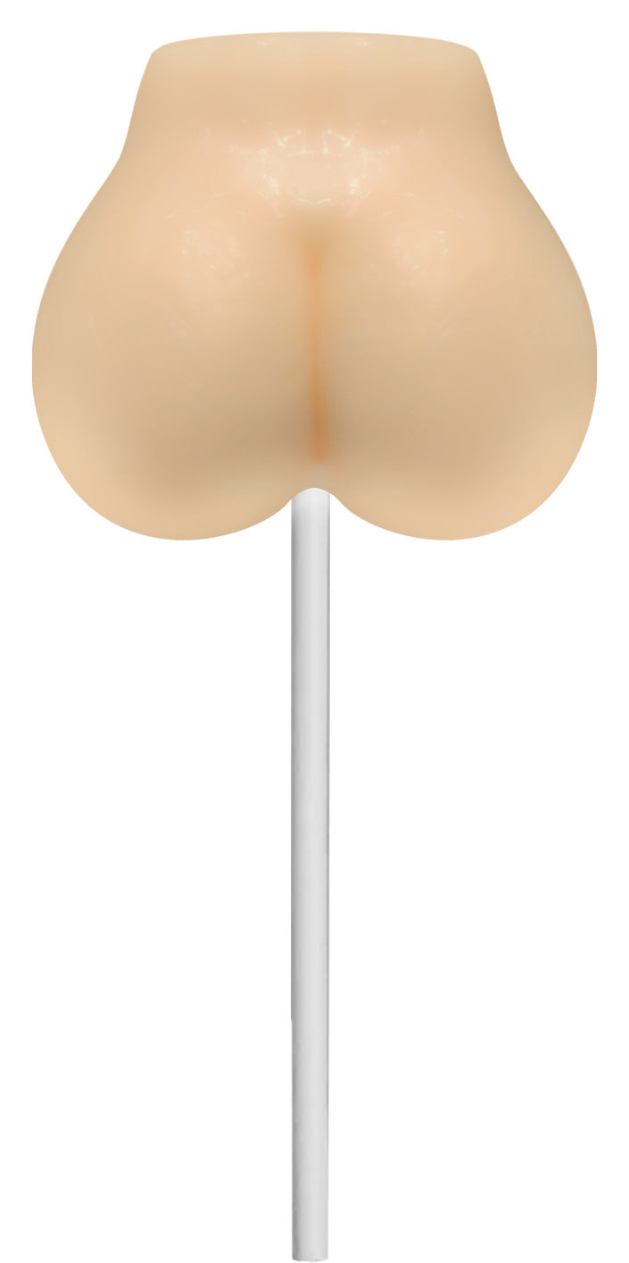 Lusty Lickers Candy Ass Butter Rum Pop – Ass Shaped Lollipop – Beige