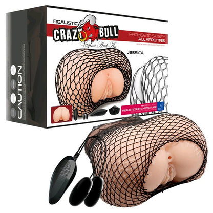 Pretty Love Jessica Vibrating Masturbator with Remote Control – Beige