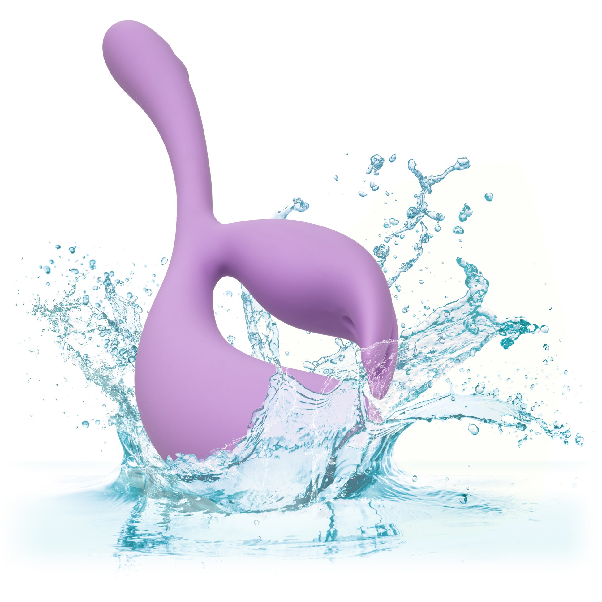 CalExotics Elle Liquid Silicone Dual Flicker Vibrator – Purple