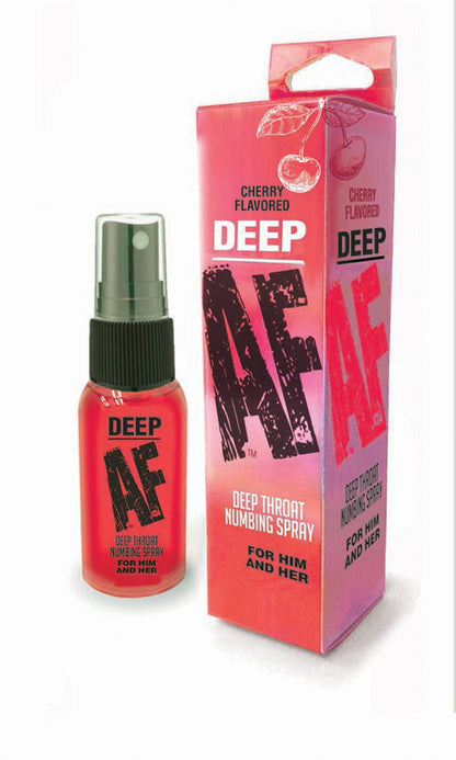Little Genie Deep AF Deep Throat Numbing Spray - Cherry - 1 Fl. Oz.