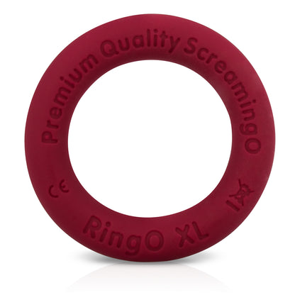Screaming O RingO Ritz XL Cockring - Red - Liquid Silicone