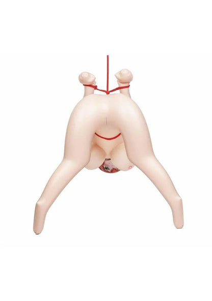 CalExotics Anime Shibari Love Doll Lexi – Inflatable Companion with Playful Bondage Theme – Beige
