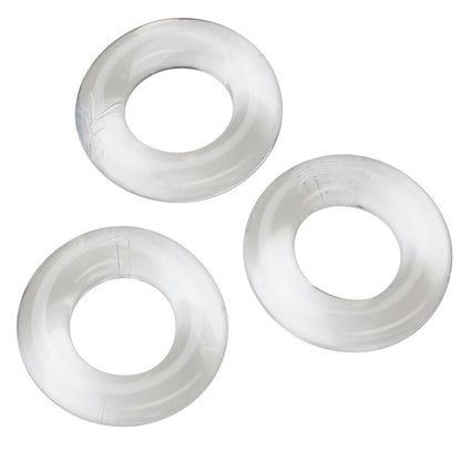 Cloud 9 Novelties Super Stretch Beaded Stay Hard Ring Combo - Clear