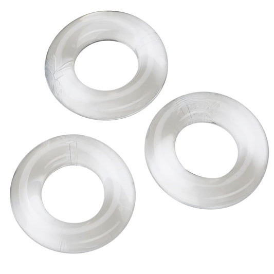Cloud 9 Novelties Super Stretch Beaded Stay Hard Ring Combo - Clear