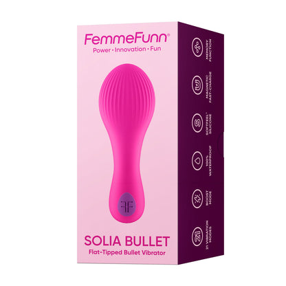 Solia Flat Tipped Bullet Vibrator - Pink - 21 Vibration Modes