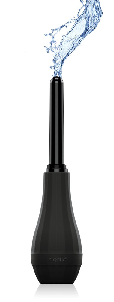 Perfect Fit Ergoflo Extra 5 Inch Anal Douche with Contoured Bulb – Black