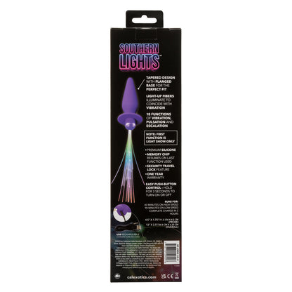 Southern Lights Vibrating Light Up Anal Probe – Purple