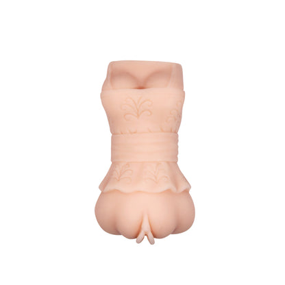Pretty Love Crazy Bull No Lube Masturbator Sleeve - Realistic Pussy - Beige