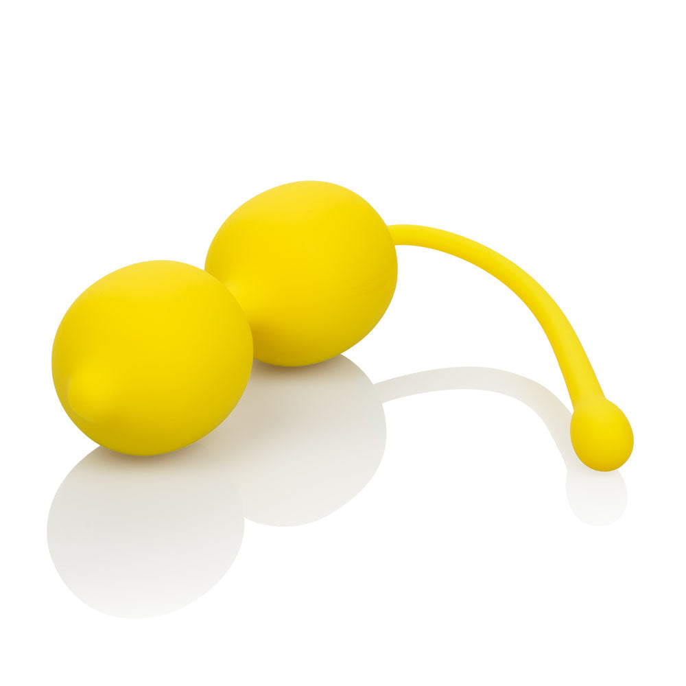 CalExotics Lemon Kegel Training Set – Yellow – 2-Piece with Dual Weights