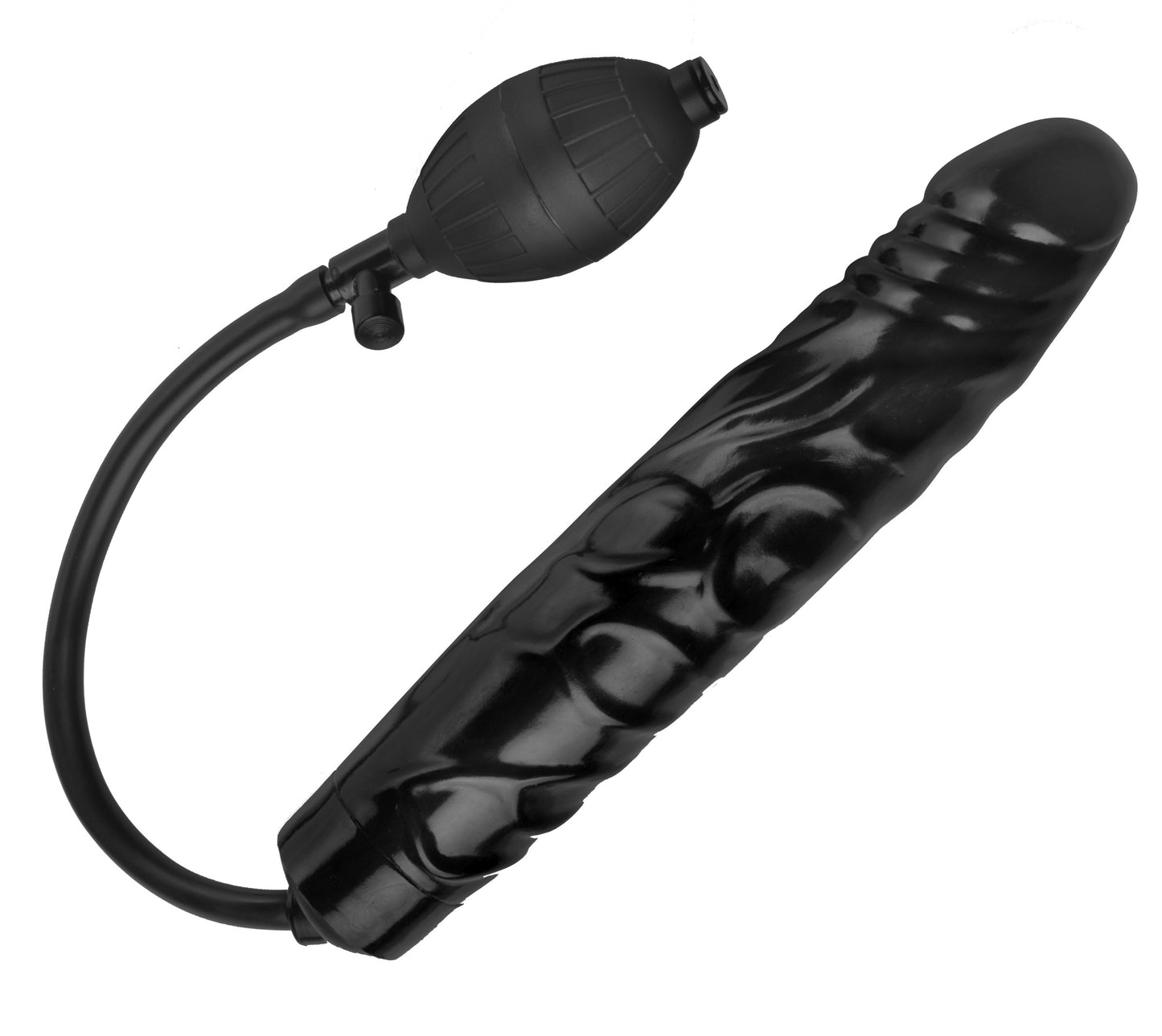 XR Brands Inflatable 11 Inch Super Dong – Black