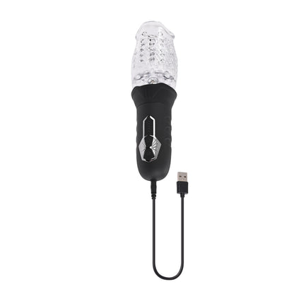 Evolved Novelties Cyclone Rechargeable Spinning Stroker – Clear/Black