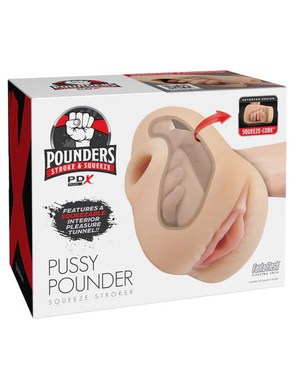 Pipedream Pdx Plus Pussy Pounder Squeeze Stroker – Beige