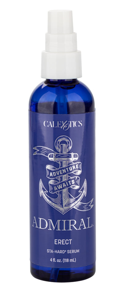 CalExotics Admiral Erect Sta-Hard Serum - 4 Fl. Oz. - Unscented Lubricant with Benzocaine