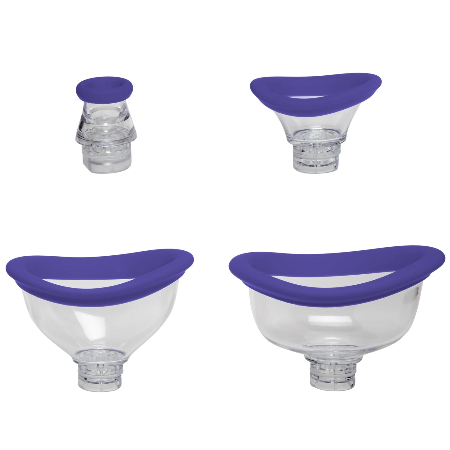 Doc Johnson Bloom Intimate Body Pump - Automatic Vibrating Suction Cup - Purple