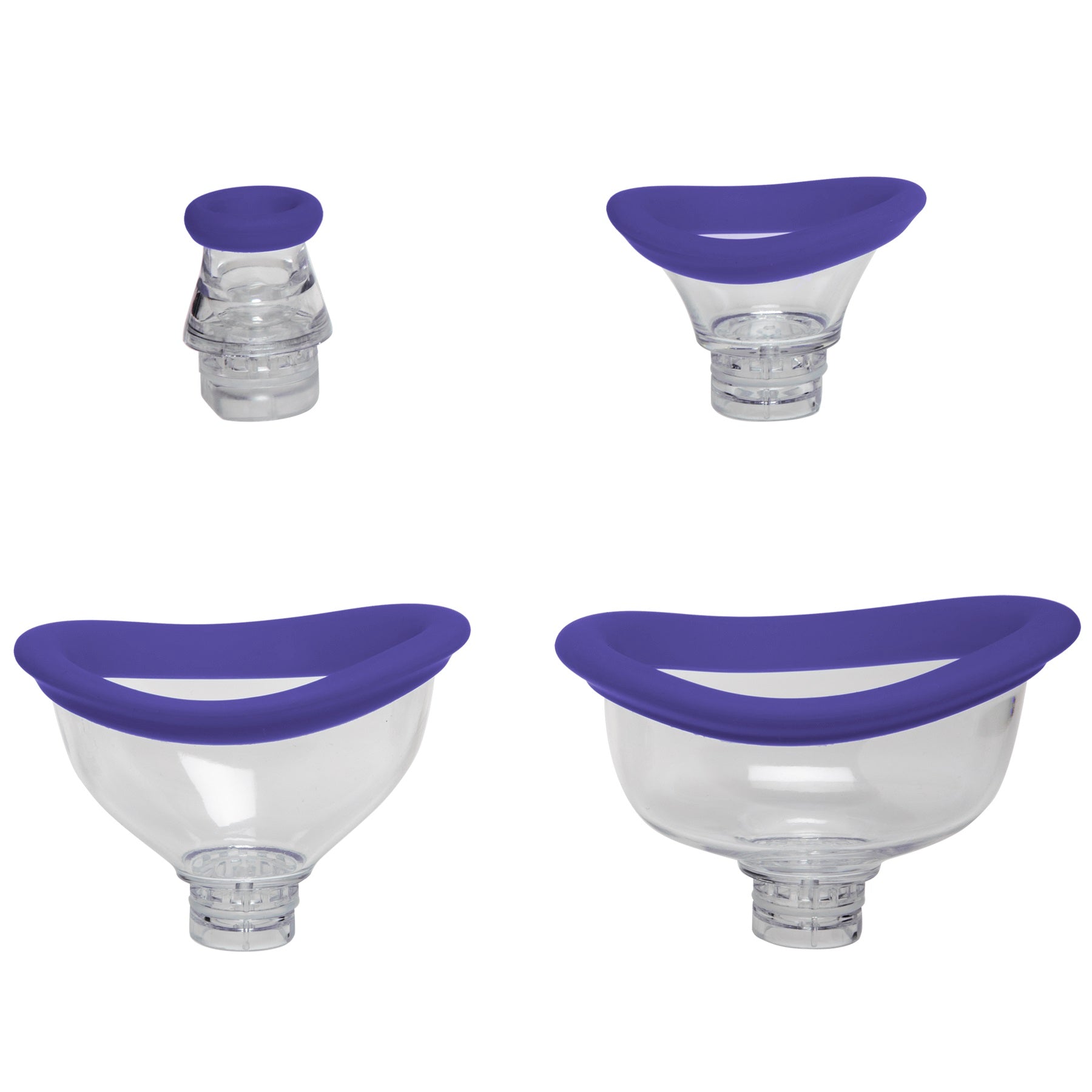 Doc Johnson Bloom Intimate Body Pump - Automatic Vibrating Suction Cup - Purple