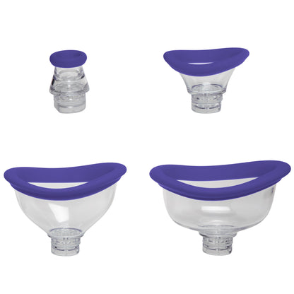 Doc Johnson Bloom Intimate Body Pump - Automatic Vibrating Suction Cup - Purple