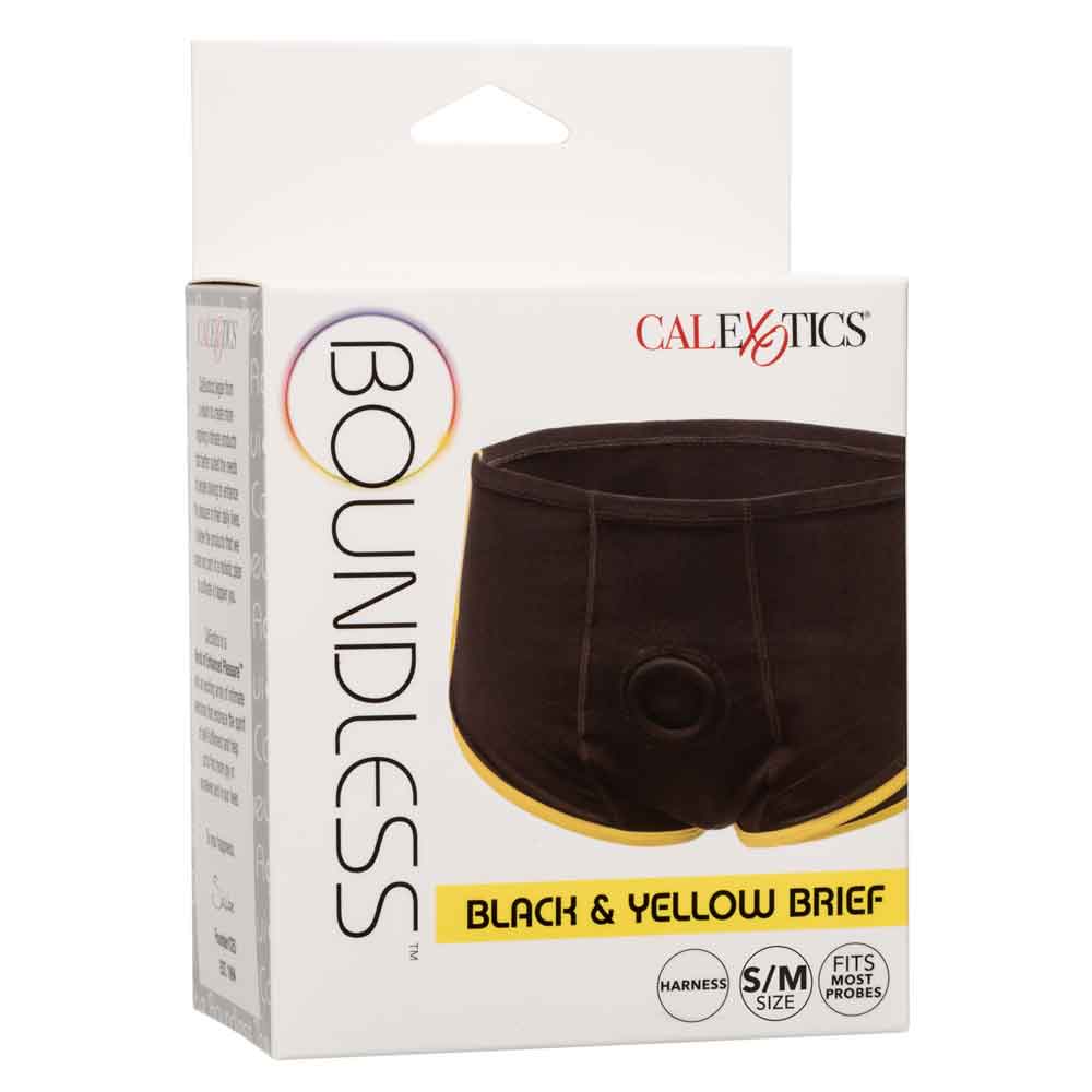 CalExotics Boundless Black and Yellow Brief - Small/Medium - Black/Yellow