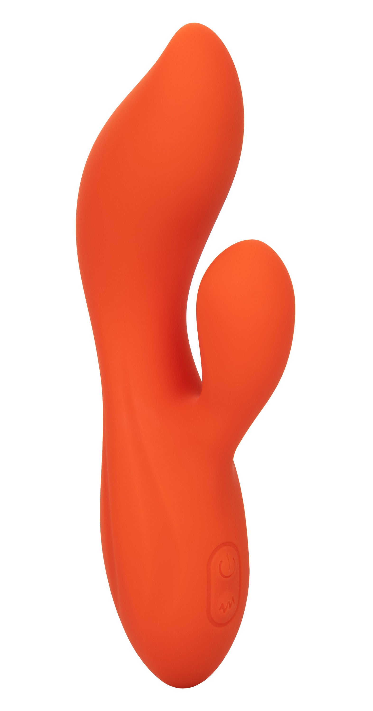 CalExotics Stella Liquid Silicone Dual Teaser - Orange - G-Spot and Clitoral Stimulation