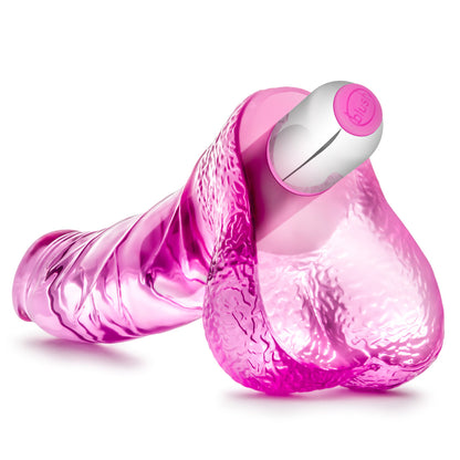 Blush Naturally Yours Vibrating Ding Dong Dildo - Pink - Multi-Function