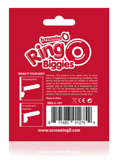 Screaming O RingO Biggies - Reusable Waterproof Ring - Clear
