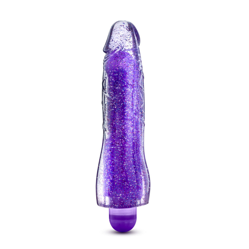 Glow Dicks Molly Glitter Vibrator - Multi-Speed G-Spot Vibrator - Purple