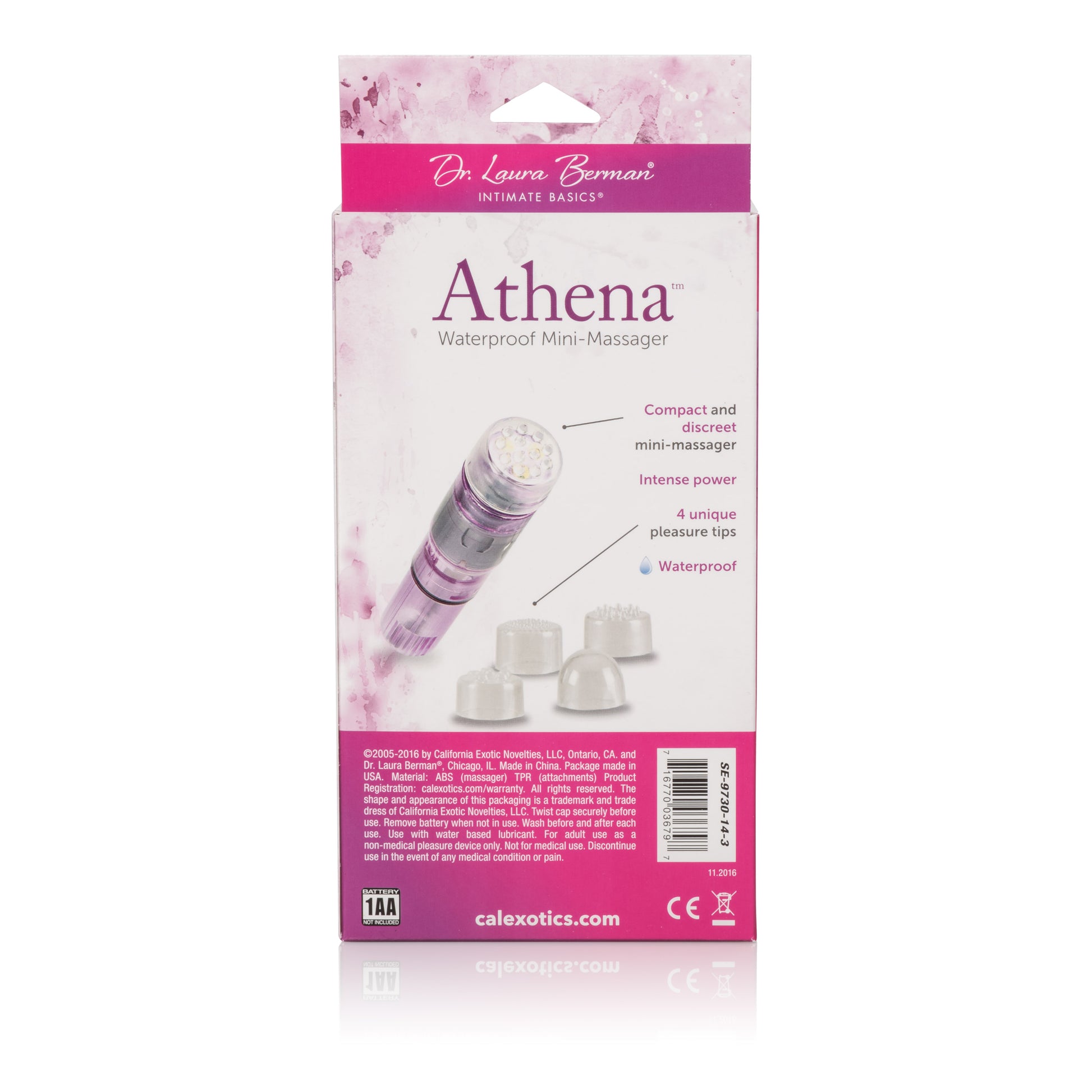 Berman Athena Waterproof Mini Massager – Pink