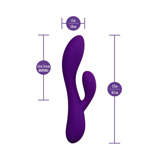 Blush Fever Dream Rabbit Vibrator with Dual Vibration Modes - Purple