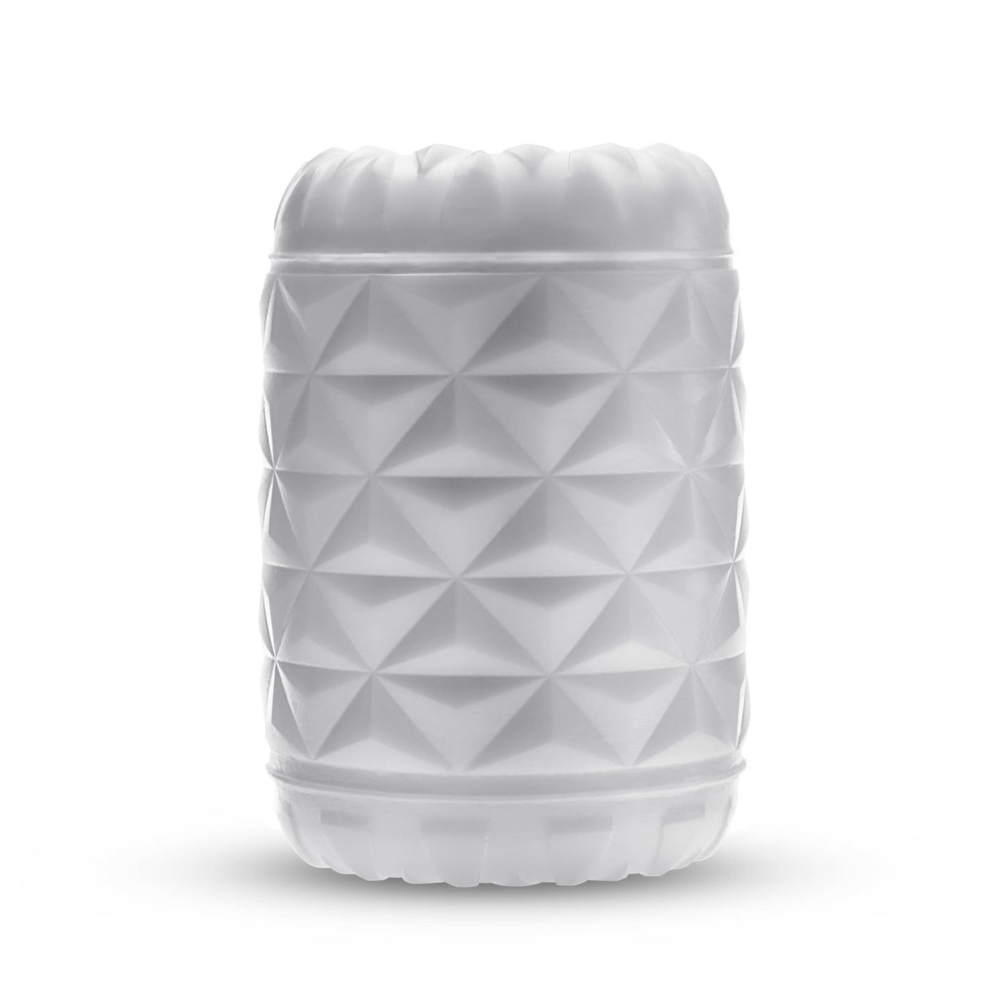 Blush Rize Reakt Self-Lubricating Stroker - White - 3 Pleasure Chambers