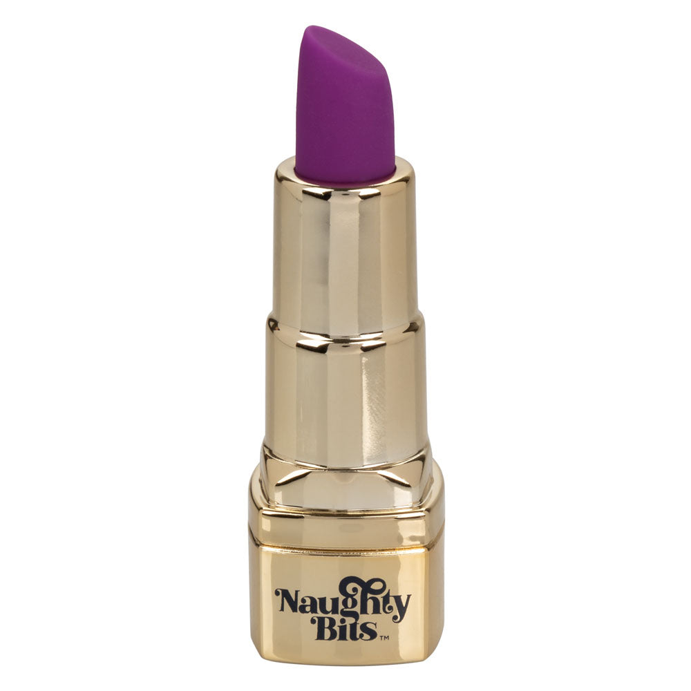 CalExotics Naughty Bits Bad Bitch Lipstick Vibrator – Purple – Multi-Function