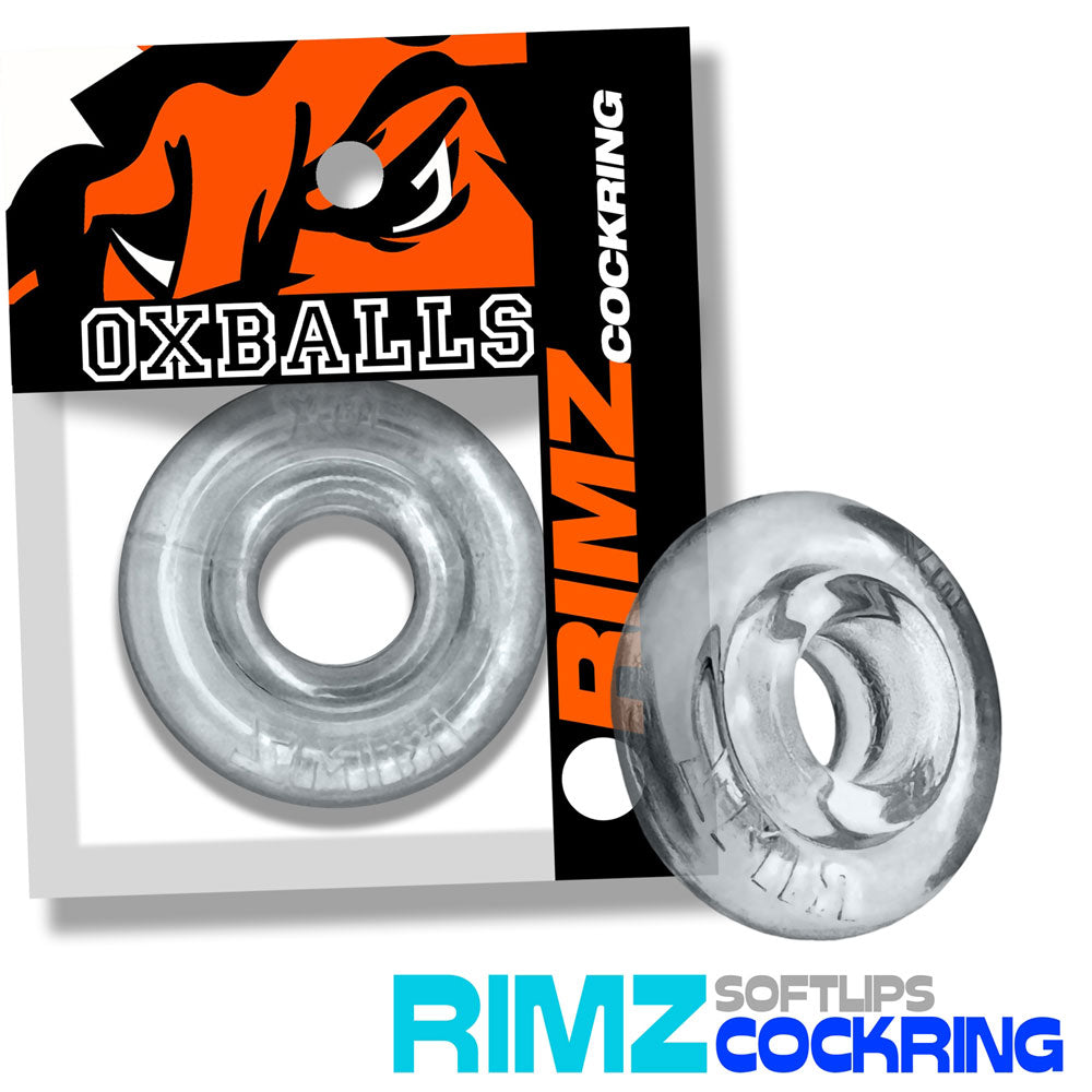 Oxballs Rimz Single Ring Cockring – Clear