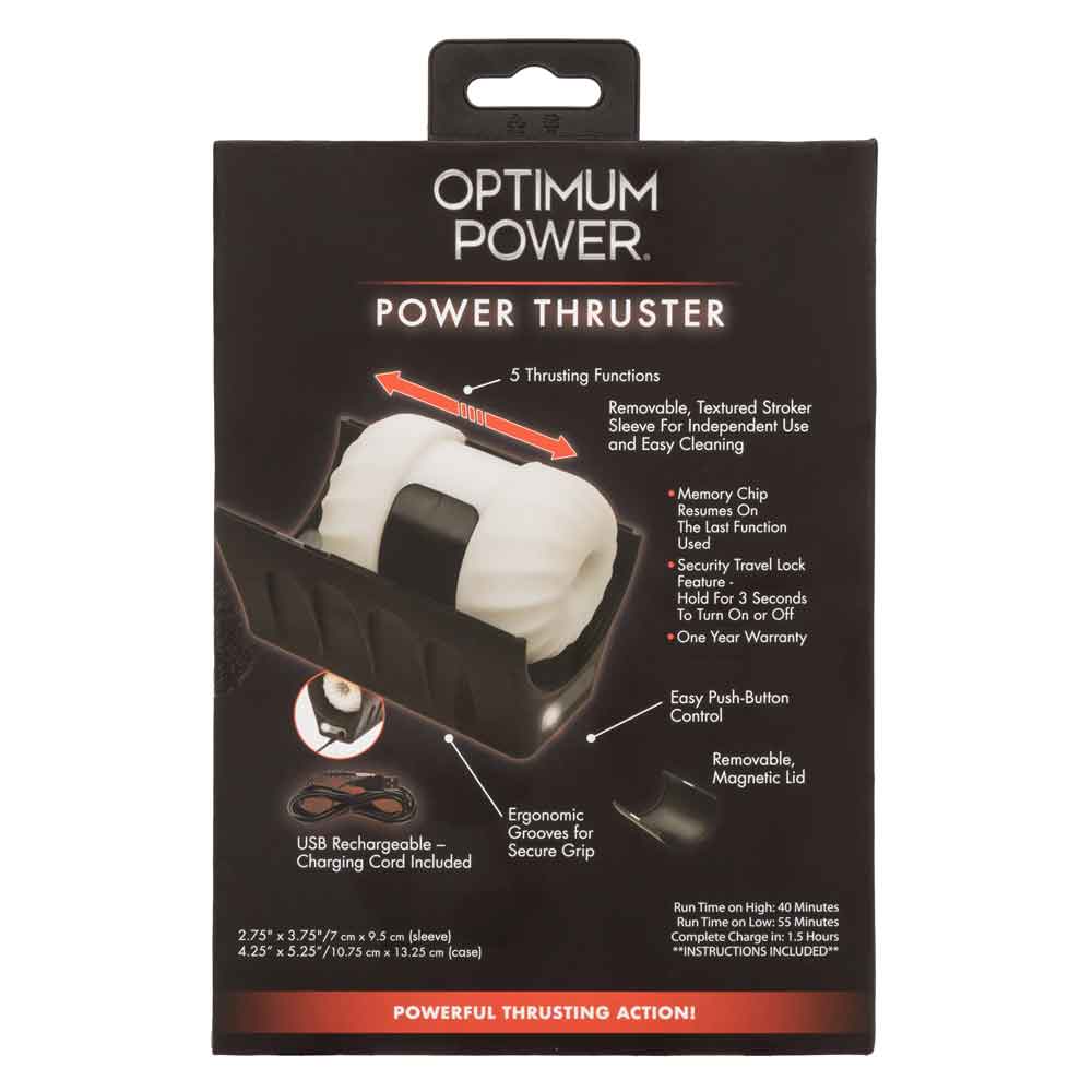 CalExotics Optimum Power Power Thruster - Rechargeable Thrusting Stroker - Black