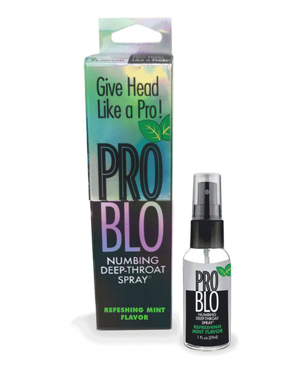 Problo Numbing Deep Throat Spray - Mint Flavor - 1 Fl. Oz.