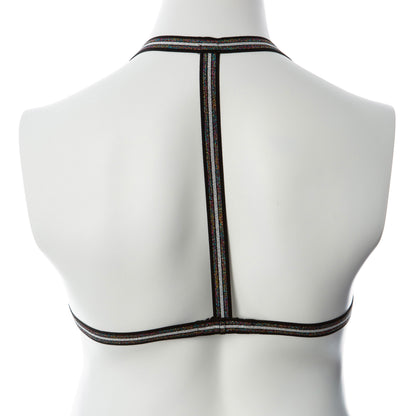 Voodoo Toys Gender Fluid Silver Lining Harness – Multi-Color, Large/XXLarge