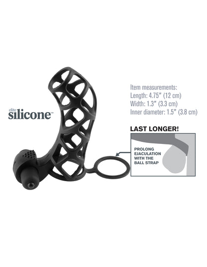 Pipedream Fantasy X-Tensions Extreme Silicone Power Cage - Black