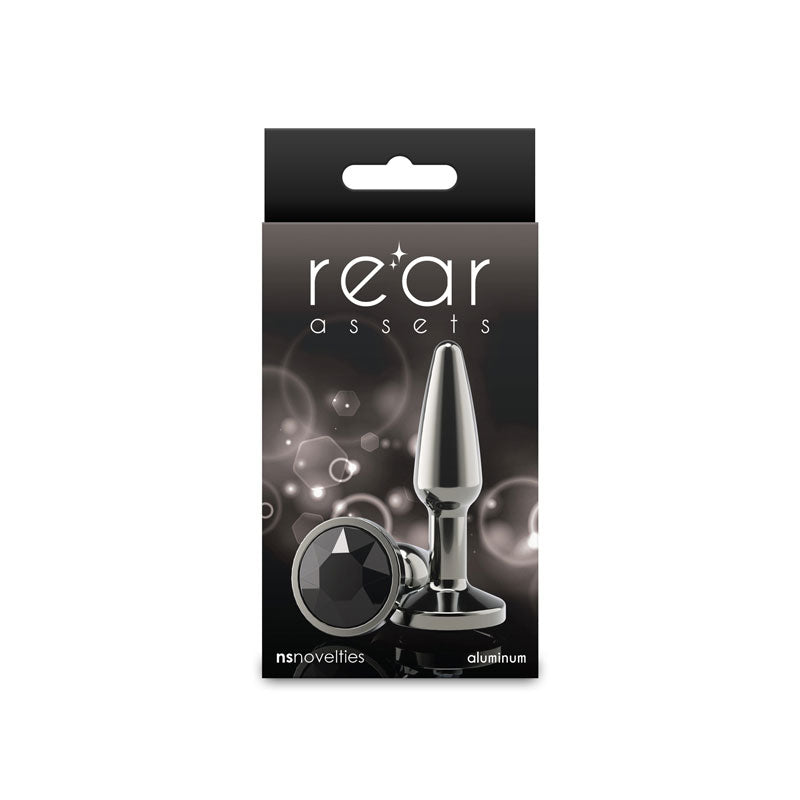 nsnovelties Rear Assets Tapered Small Anal Toy - Gunmetal Black