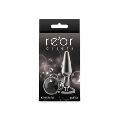 nsnovelties Rear Assets Tapered Small Anal Toy - Gunmetal Black