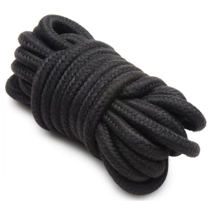 XR Brands Hook Up 10 Piece Plush Bondage Set - Black