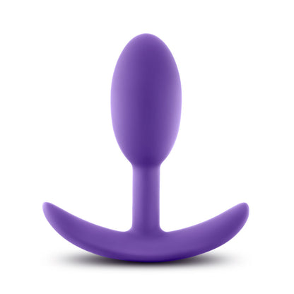Luxe Wearable Vibra Slim Plug - Small - Purple - Silent Vibrations