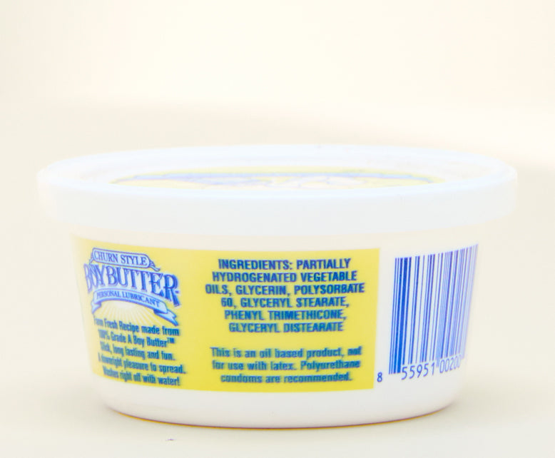 Boy Butter Original 4 Oz Personal Lubricant – Coconut Oil Based, Edible, Non-Toxic