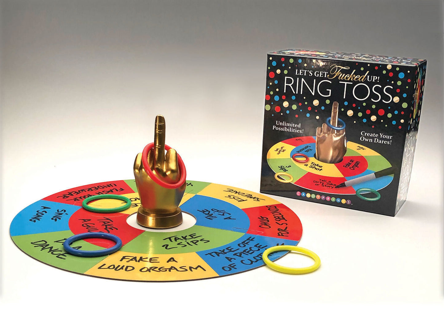 Little Genie Let's Get Fucked Up Ring Toss Game – Customizable Party Fun