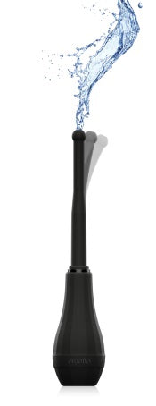 Perfect Fit Ergoflo Director 8 Inch Anal Douche with Silicone Flex-Tip Nozzle - Black