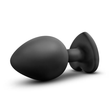 Temptasia Bling Plug - Medium Anal Plug with Flared Base - Black