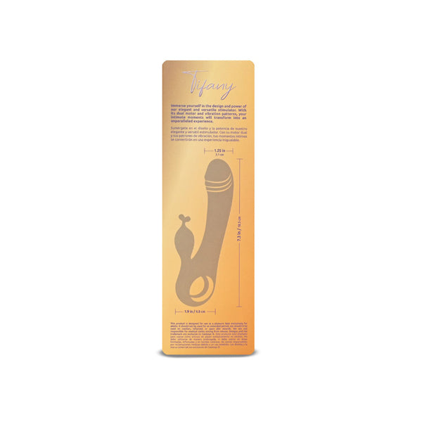 Camtoyz Double Tifany Vibrator – Purple – G-Spot and Clitoral Stimulation
