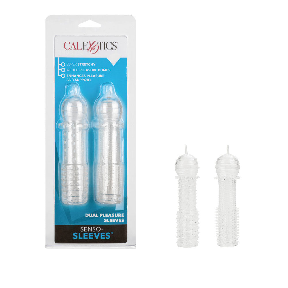 CalExotics Silicone Sleeve 2 Pack – Clear, Waterproof Sleeves