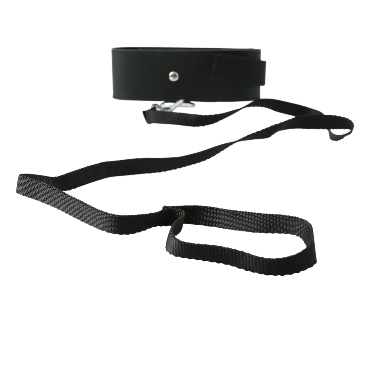 Sportsheets Sex and Mischief Leash and Collar - Adjustable Black Nylon