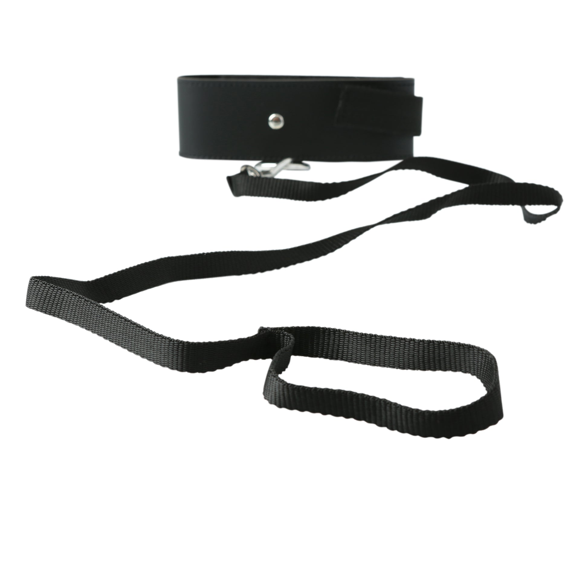 Sportsheets Sex and Mischief Leash and Collar - Adjustable Black Nylon